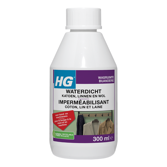 HG waterdicht katoen, linnen, wol en gemengde textielsoorten