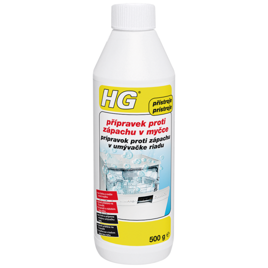 HG prípravok proti zápachu v umývačke riadu