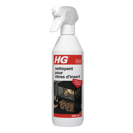 HG Spray nettoyant pour vitres de poêle pour fours et cheminées, élimine la  suie, la graisse et le goudron - 500 ml : : Hygiène et Santé
